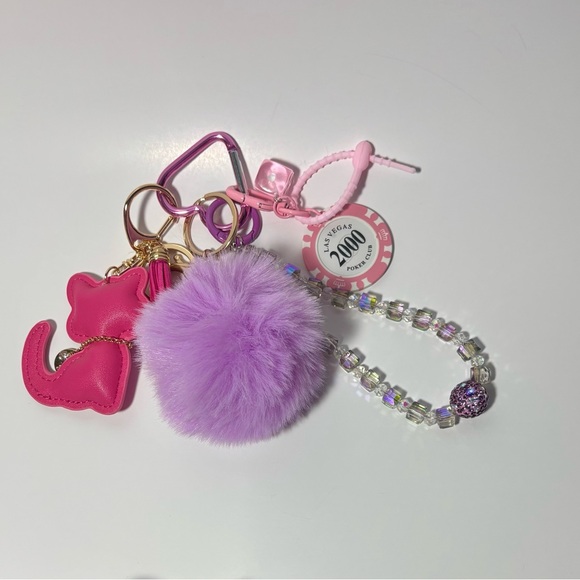 Accessories - Pink and Purple Keychain Set